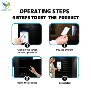 ตู้จำหน่ายสินค้าอัจฉริยะ Smart Locker รุ่น Wx-s109 Vfresh คุณภาพสูง พร้อม SDK, คิวอาร์โค้ด, หน้าจอสัมผัส และตู้เหล็ก - Product Image 2