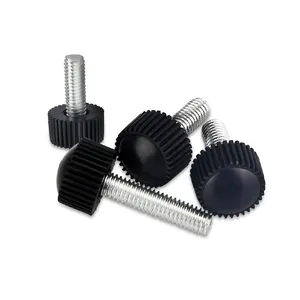 Sekrup Kenop Bakelite Plastik Kepala Knurled Bulat M4 M5 M6 M8