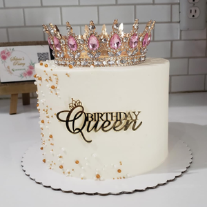Couronne de cristal de luxe en gros, directement de l'usine, diadème de mariée, accessoires pour cheveux de mariage, décoration de gâteau floral - Product Image 6