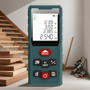 Mètre laser numérique 60M, outil de mesure de distance et de volume d'aire portable avec écran LCD, mètre laser haute précision - Product Image 1