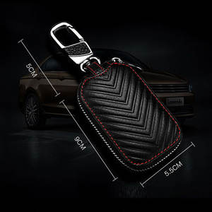 OEM PU cuir <span class=keywords><strong>clé</strong></span> de voiture étui V-motif fermeture éclair sac couverture complète voiture Logo personnalisé Anti-perte anti-rayures Camry Corolla <span class=keywords><strong>Yaris</strong></span> - Product Image 6