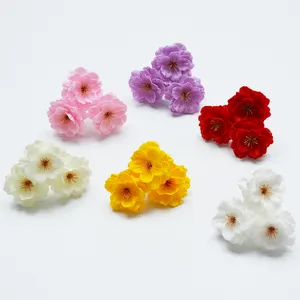 새로운 DIY 인공 벚꽃 비누 꽃 적합한 꽃다발 벚꽃 꽃 장식 선물 상자 중국에서