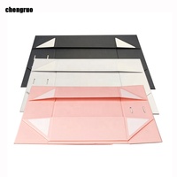Chengruo Embossed Recycled Paper Rigid Boxes with Ribbon for Perfume & Cosmetic Packaging-Customizable Size 23x17x7cm