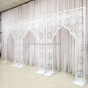 FURUN usine directe métal fer sculpture arc support scène mur toile de fond panneau pour mariage événement décoration - Product Image 1