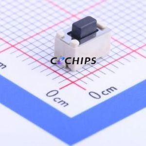 SKQMBBE010 Tactile Switch SMD,6x3.5mm Switch Single Pole Single Throw Rectangle Button Vertical Mount 6mm - Product Image 1