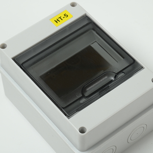 Caja de Distribución Eléctrica de Alto Rendimiento IP65 a Prueba de Agua para Exteriores, HT-5 Vías, MCB, Plástico ABS, Panel de Montaje - Product Image 4