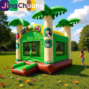 Trampoline <span class=keywords><strong>gonflable</strong></span> géant d'extérieur de qualité export, jouet de sport et de divertissement pour enfants - Product Image 3