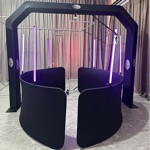 2025 anillo de logotipo personalizado de fábrica Shooting Sky 360 Photo Booth Pro inalámbrico automático giratorio Selfie para cámara de fiesta Compatible - Product Image 3