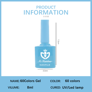 Ensemble de <span class=keywords><strong>vernis</strong></span> gel Ms Rainbow, directement de l'usine, fournitures originales pour les ongles, 60 pièces/ensemble, salon de manucure, <span class=keywords><strong>vernis</strong></span> à ongles UV personnel, ensemble cadeau - Product Image 2