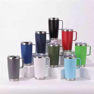 20Oz Stainless Steel Insulated <b>Coffee</b> Mug With Handle With Sliding Lid Cheap 20Oz Tumbler Set Travel Mugs ASM26 - Product Image 1