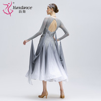 B-24207 personnalisé nouveau standard international robe de danse de salon haute qualité ombre perle soie robes de danse de salon à vendre
