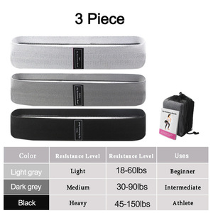 Premium Elastic Fabric Cotton Yoga Hip Resistance <b>Bands</b> Set for Adjustable Sports <b>Workout</b> Equipment and Strength Training - Product Image 5