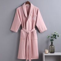 Peignoir d'hôtel cinq étoiles, exclusif pour salon de beauté, pour hommes, femmes et couples, 100% coton, absorbant, séchage rapide, longue robe de chambre, vêtement de nuit