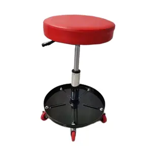 Tabouret de mécanicien rembourré pour siège de garage/magasin avec plateau à outils pour réparation de voiture