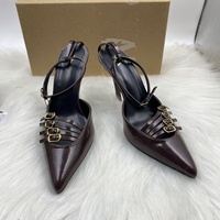 Nouvelles Chaussures à Talons Hauts Stiletto pour Femmes, Bout Pointu, Style Décontracté, Rehaussantes, Sexy, pour Soirées Printemps-Été en Extérieur
