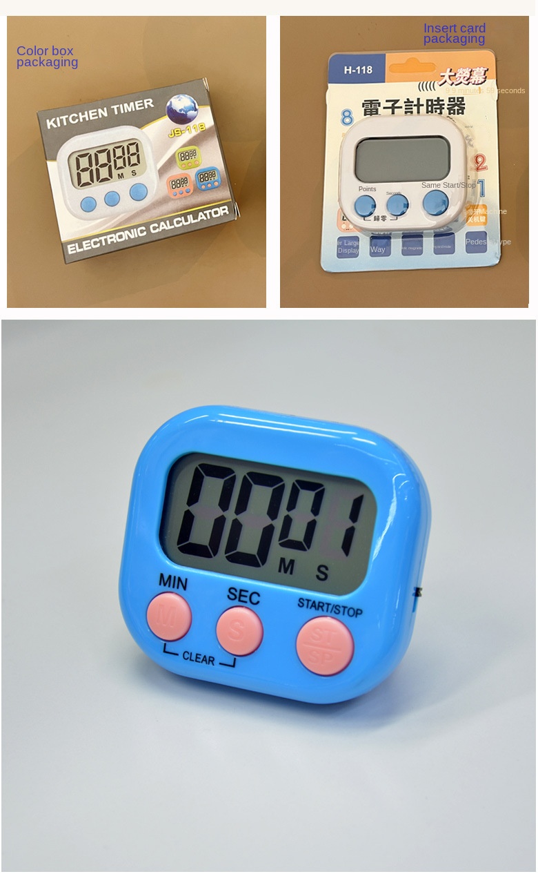 Hamburg timer-bleu-emballage de boîte de couleur anglaise