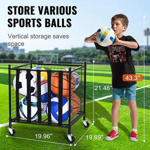 농구 박스 스포츠 보관함 차고 축구공 정리함 스포츠 장비, 농구공, 축구공 보관 선반 - Product Image 6