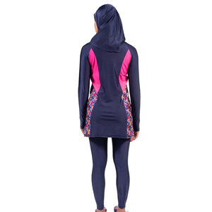 Ensemble Burkini Femme Haute Qualité 2 Pièces, Bas Taille Haute, Logo Imprimé sur le Devant, Respirant, Séchage Rapide, Maillot de Bain Tendance Personnalisable - Product Image 2