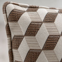 Housse de coussin décorative de luxe - Coussin texturé haut de gamme avec fermeture éclair invisible pour canapé, lit, décoration intérieure (personnalisable)