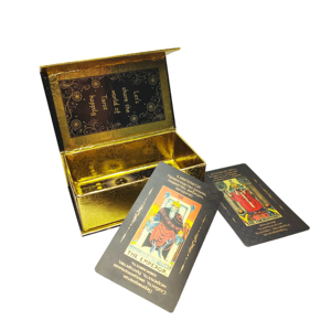 Mejor Precio, <span class=keywords><strong>Cartas</strong></span> del Tarot con Lámina Metálica, <span class=keywords><strong>Cartas</strong></span> <span class=keywords><strong>de</strong></span> Oráculo Personalizadas para <span class=keywords><strong>Lectura</strong></span> del Tarot con Guía - Product Image 2