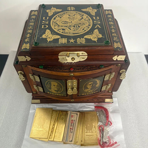 Cofanetto Antico Cinese per Pistola d'Oro Imperiale, Cofanetto per Pistola d'Oro Presidenziale Reale degli Stati Uniti d'America, 5/7 Colpi, per Collezione - Product Image 3