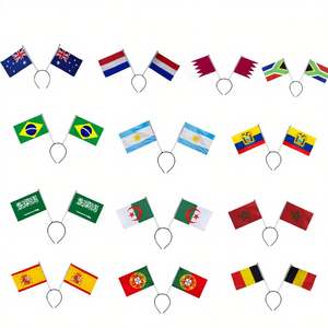 Diadema con Bandera de País para la Copa de Fútbol 2026, Accesorio para Fanáticos del Fútbol, Ideal para Eventos Deportivos - Product Image 1
