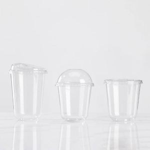 Oferta Caliente al por Mayor: Vaso de Plástico PET Transparente en Forma de U de 89mm, de Pared Simple, Desechable, para Bebidas, Té de Burbujas, Boba, Helados - Product Image 3