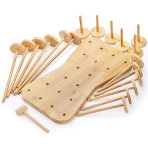 Étagère de bureau en <span class=keywords><strong>bambou</strong></span> moderne à plusieurs niveaux, rangement et organisation de cosmétiques pour le salon, support de présentation pour le bureau, support pour pots - Product Image 4