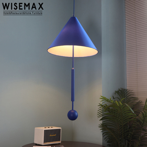 WISEMAX FURNITURE Nordic plafoniera lampadario a forma di cono lampade a sospensione colorate <span class=keywords><strong>soggiorno</strong></span> <span class=keywords><strong>LED</strong></span> luce decorativa calda - Product Image 1