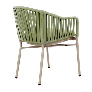 Mobilier d'extérieur pour café et restaurant, chaises de <span class=keywords><strong>terrasse</strong></span>, ensemble de jardin en corde tissée, chaise en <span class=keywords><strong>osier</strong></span> pour restaurant, <span class=keywords><strong>fauteuil</strong></span> empilable - Product Image 4