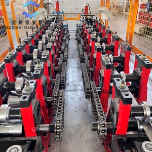 เครื่องขึ้นรูปเหล็กสีอัตโนมัติรุ่นใหม่ของ Hauan สำหรับงานก่อสร้างรางประตูม้วนเหล็ก พร้อมการรับประกัน 2 ปี - Product Image 2