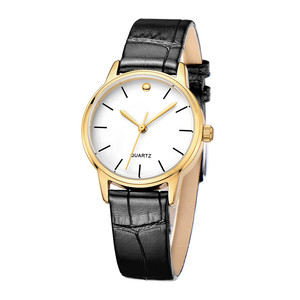 Montres à quartz en or de qualité supérieure, fabriquées en Chine, en acier inoxydable, bracelet en cuir pleine fleur, étanches, <span class=keywords><strong>Mema</strong></span> 1n14 - Product Image 5