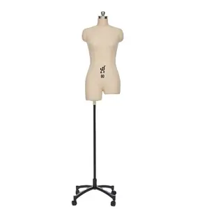 Cheap Pin Type Sewing Adjustable Torso Foam Mannequin Professional Asian Size Up Half Body Female Tailoring Tailor Couture