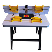 Table inversée pour fraiseuse en bakélite, table de travail inversée auxiliaire pour machine à dégrossir, table de fraisage pour le travail du bois