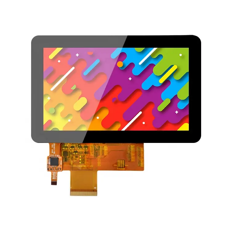 Aangepaste Beschikbare Rgb 800X480 Dots 5 "Ctp + Tft Lcd Industriële 5 Inch Capacitieve Touchscreen Display