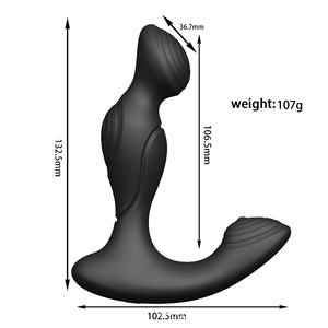 10 frekanslı uzaktan kumanda çift titreşimli Anal Plug prostat masaj aleti seks oyuncakları erkekler için Butt Plug Anal seks oyuncakları çiftler için - Product Image 6