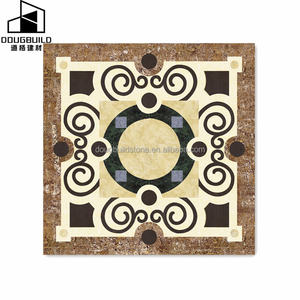 Piastrelle in Pietra Naturale Lucida e Durevole per Corridoi e Ingressi di Hotel di Lusso, Medaglione in Marmo a Getto d'Acqua Economico - Product Image 6