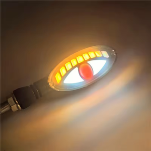 Lampe universelle de clignotant de moto de RVB LED avec les voyants de clignotant coulants séquentiels de conception de <span class=keywords><strong>grand</strong></span> oeil - Product Image 4