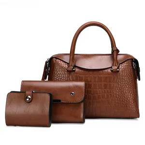 Mode große Kapazität Vintage Leder Luxus Frauen Umhängetasche Handtasche Damen handtasche Hersteller China