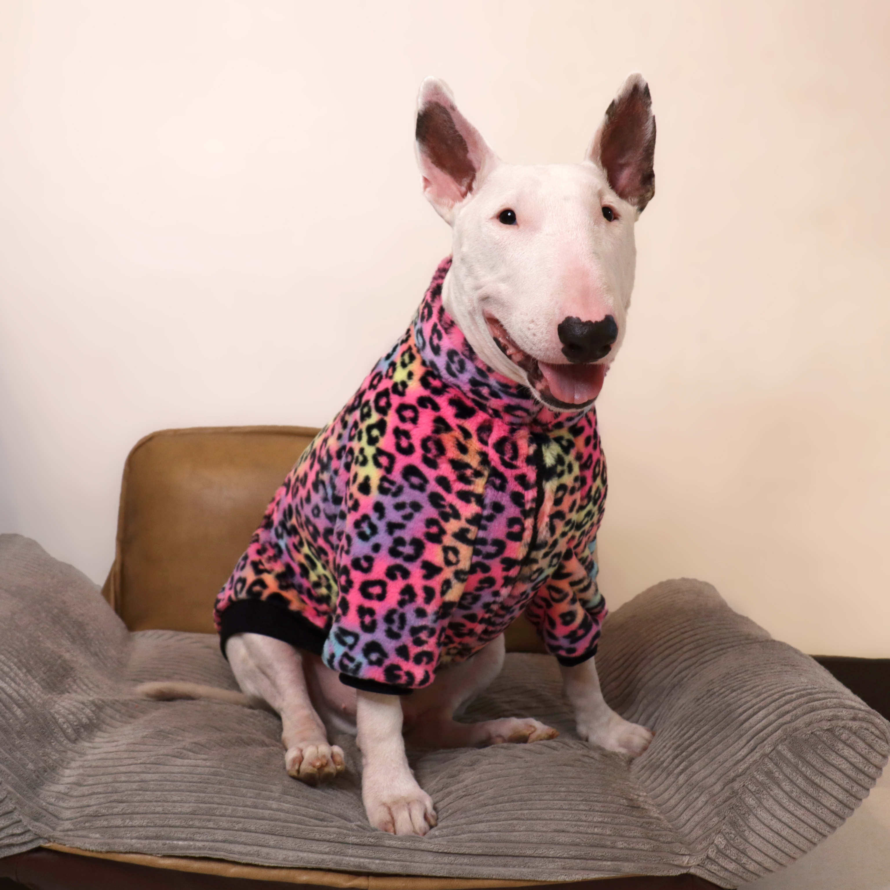 estampado de leopardo rosa