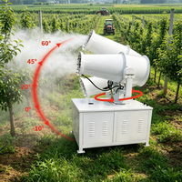 Canon à brouillard d'eau fourni par l'usine avec une portée de 60 mètres pour la suppression de la poussière dans les usines de fabrication de fibres de verre