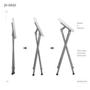 <span class=keywords><strong>Banc</strong></span> pliable <span class=keywords><strong>blanc</strong></span> avec cadre en métal, 1 <span class=keywords><strong>banc</strong></span> populaire américain et américain, facile à transporter, <span class=keywords><strong>petit</strong></span> tabouret rond et pliant - Product Image 3