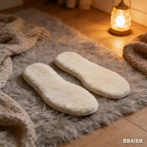 Semelles intérieures en peau de mouton véritable, épaisses et moelleuses, en vraie laine pour hommes et femmes, inserts thermiques en fourrure pour bottes et baskets - Product Image 3