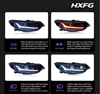 Phares à LED modifiés HXFG pour Honda Spirior CU2 8ème génération Euro Accord 2009-2013, projecteurs LED, feux de jour LED, clignotants dynamiques 12V