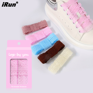 IRun colore personalizzato <span class=keywords><strong>eleganti</strong></span> <span class=keywords><strong>lacci</strong></span> in pizzo stile balletto ampio pizzo in seta con <span class=keywords><strong>lacci</strong></span> piatti in poliestere tinta unita - Product Image 1