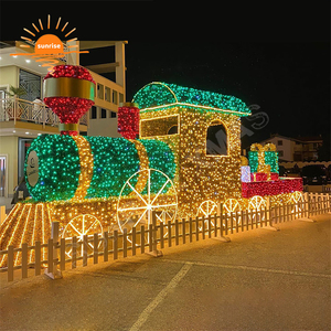 OEM vacaciones al aire libre calle motivo decoración 3D <span class=keywords><strong>Thomas</strong></span> estilo <span class=keywords><strong>tren</strong></span> LED iluminación RGB pixel tema Parque <span class=keywords><strong>de</strong></span> Atracciones Decoración - Product Image 6