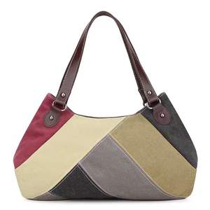 Bolso de mano de lona elegante de lujo para mujer recién llegado personalizado con cierre de cremallera para mujer - Product Image 3