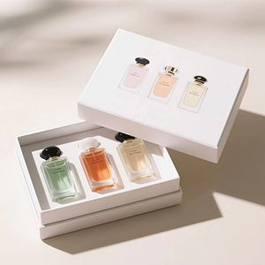 Perfume árabe con logotipo personalizado, caja de regalo de cartón de lujo, botella de vidrio de 10 ml y 50 ml, caja de regalo deslizante con papel de regalo. - Product Image 2