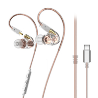 Écouteurs filaires Lafitear LT1 HIFI 2DD pour jeux, musique et appareils mobiles avec prise jack 3,5 mm