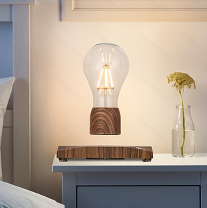 Lampe de table à LED HCNT ABS, ampoule à lévitation magnétique, lumière flottante de taille moyenne pour le salon, cadeaux personnalisés - Product Image 6